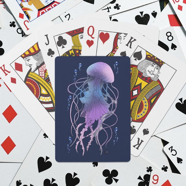 Jeu De Cartes Méduse Éthérée Violet Bleu (Créateur téléchargé)