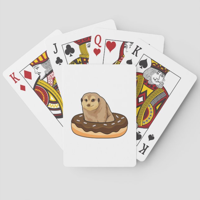Jeu De Cartes Meerkat avec Donut (dos)
