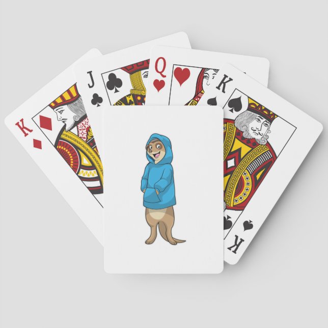 Jeu De Cartes Meerkat avec Sweat - shirt à capuche (dos)