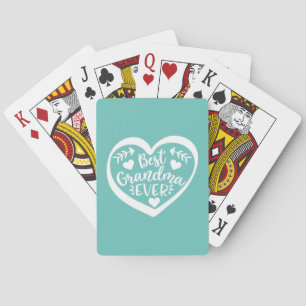 Jeu De Cartes Meilleur cadeau de coeur de grand-mère