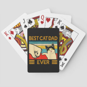 Jeu De Cartes Meilleur Chat Papa Jamais Drôle Chat Papa