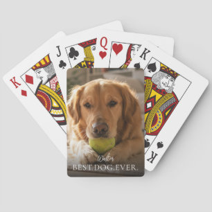 Jeu De Cartes Meilleur Chien De Tous Les Temps Nom et Photo