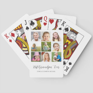 Jeu De Cartes Meilleur Collage Photo Grand-Père Personnalisé