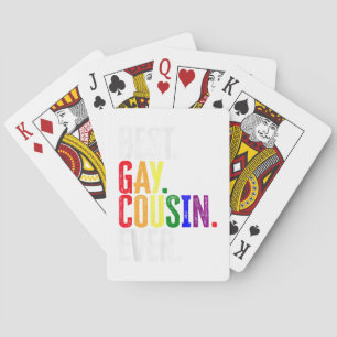 Jeu De Cartes Meilleur Cousin Gay Ever Fierté LGBT Gay Cousin Ca