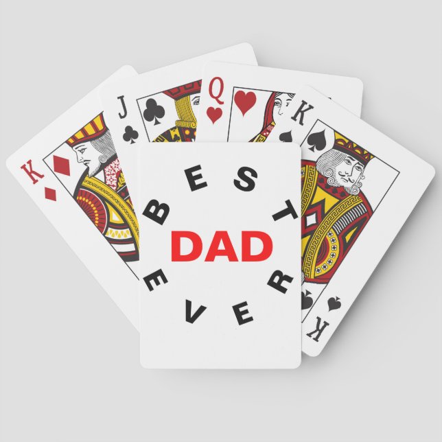 Jeu De Cartes Meilleur DAD jamais (dos)