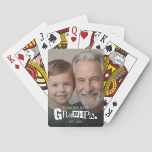 Jeu De Cartes Meilleur Grand-Père du Monde Diplômé Cadeau Pour G