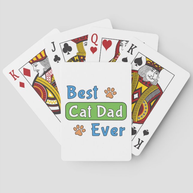 Jeu De Cartes Meilleur papa chat du monde (dos)