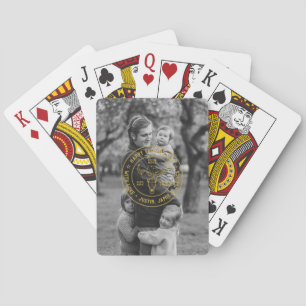 Jeu De Cartes Meilleur papa Cowboy Casquette Photo personnalisée