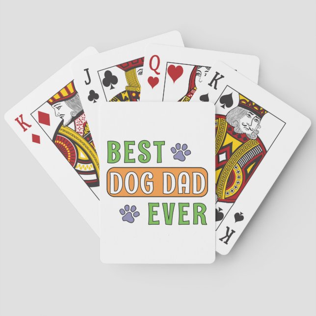 Jeu De Cartes Meilleur papa de chien ever (dos)