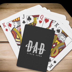 Jeu De Cartes Meilleur Papa depuis 20XX Moderne Simple Preppy