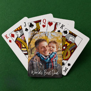 Jeu De Cartes Meilleur Papa du Monde Photo Personnalisée
