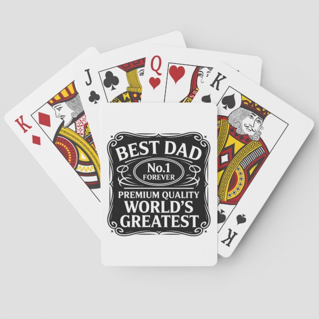 Jeu De Cartes Meilleur papa jamais (dos)
