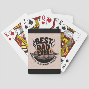 Jeu De Cartes Meilleur papa jamais design barbecue - King of the