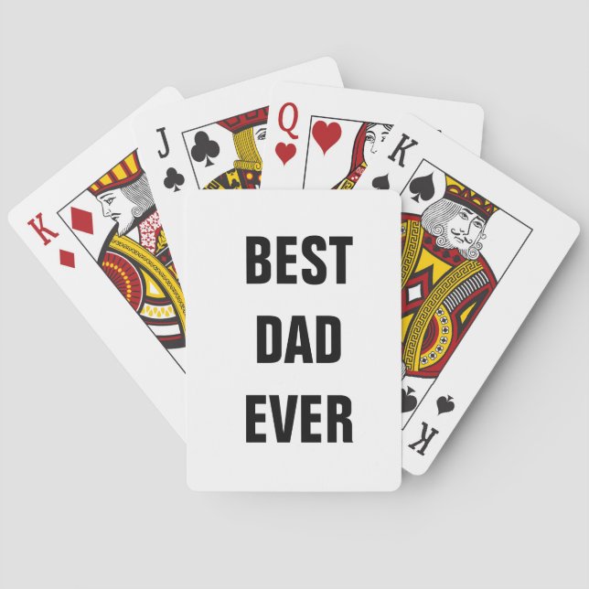 Jeu De Cartes Meilleur papa jamais Fête des pères Anniversaire C (dos)