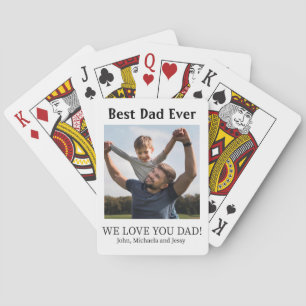 Jeu De Cartes Meilleur papa Jamais Photo Collage Fête des pères