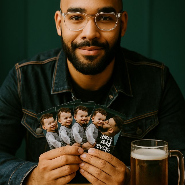 Jeu De Cartes Meilleur papa personnalisé Fête des pères photo ca (Créateur téléchargé)