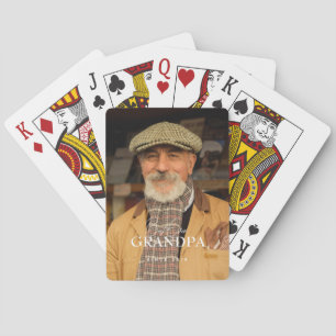 Jeu De Cartes Meilleur Papy Depuis 20XX Simple Élégant Photo