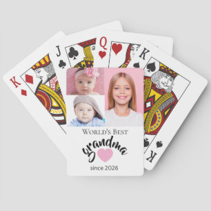 Jeu De Cartes Meilleure Grand-mère du Monde depuis l'année 3 Pho