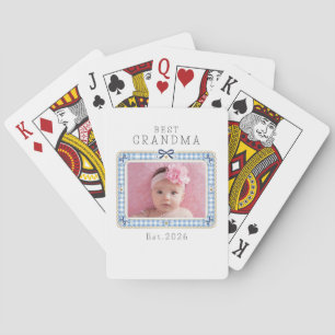 Jeu De Cartes Meilleure grand-mère Est date personnalisée photo
