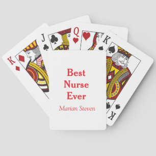 Jeu De Cartes Meilleure infirmière jamais professionnel médical 