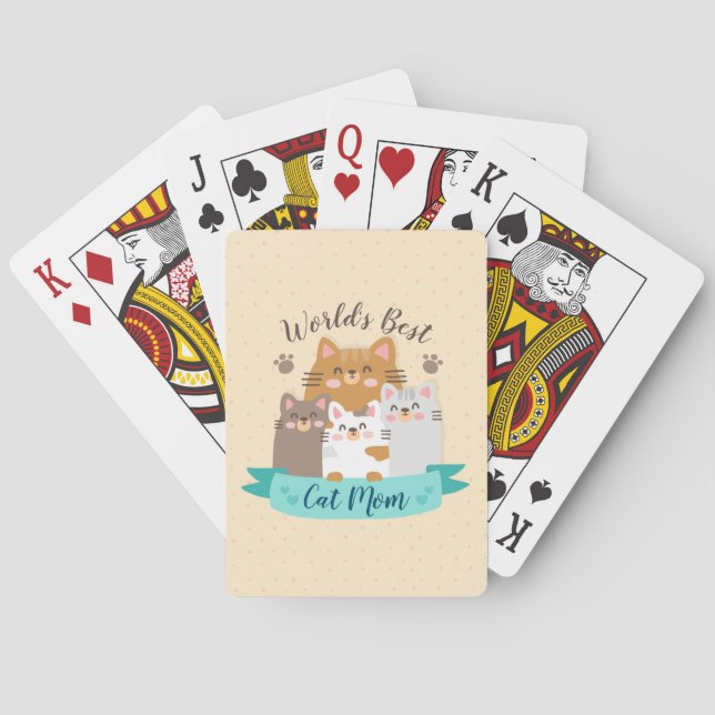 Jeu De Cartes Meilleure maman chatte du monde - Cute Kittens (dos)