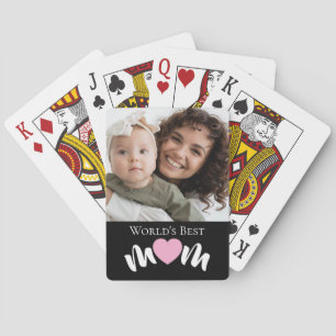 Jeu De Cartes Meilleure Maman du Monde Photo Script Personnalisé