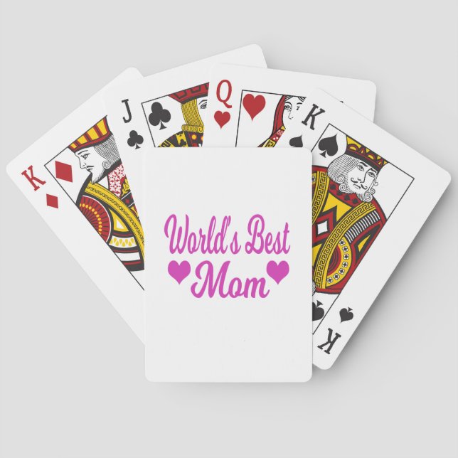 Jeu De Cartes Meilleure Maman du Monde Rose (dos)