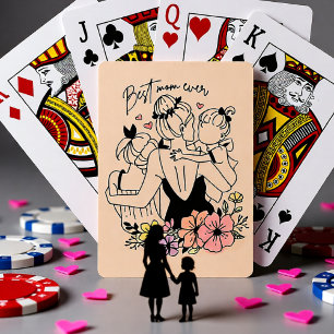Jeu De Cartes Meilleure maman maman jamais maman, enfants et fle