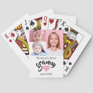 Jeu De Cartes Meilleure Mamie du Monde depuis l'an 3 Photo Migno