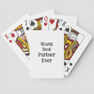 Jeu De Cartes Meilleure partenaire au monde pour la Saint-Valent