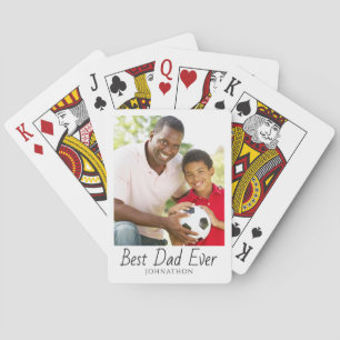 Jeu De Cartes Meilleure Photo de Papa Personnalisée