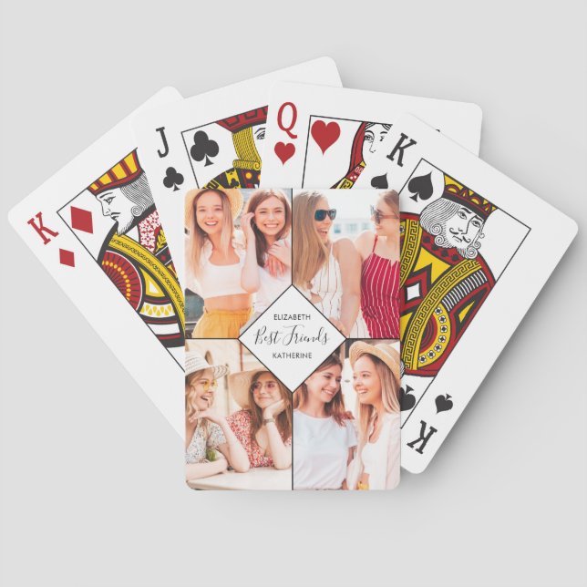 Jeu De Cartes Meilleures Amies Meilleures Copines Nom Collage Ph (dos)