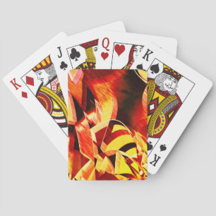 Jeu De Cartes Mélange de jaunissement avec du rouge foncé, forte