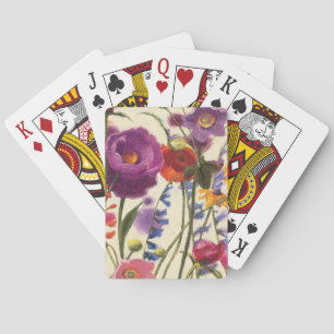 Jeu De Cartes Mélodie de pavot violet et orange