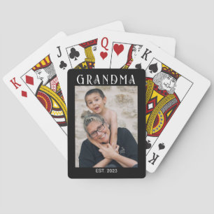 Jeu De Cartes Mémé a établi la photo noire moderne