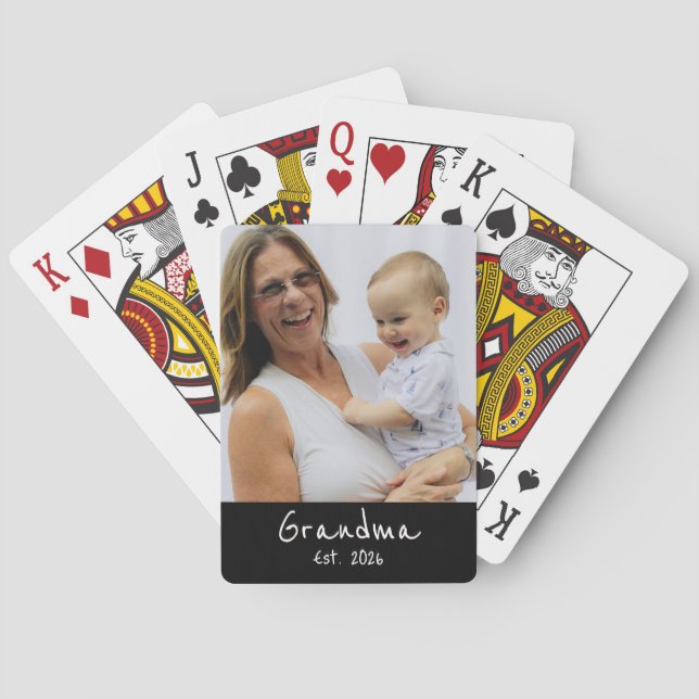 Jeu De Cartes Mémé a établi un script blanc photo (dos)