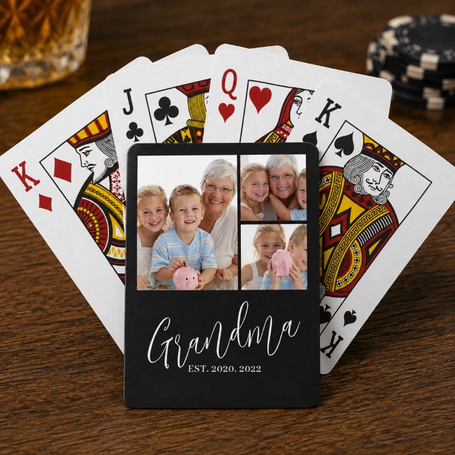 Jeu De Cartes Mémé a établi un script moderne noir 3 Photo (Créateur téléchargé)