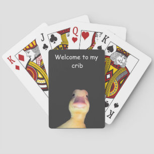 Jeu De Cartes Mème de canard drôle – “Bienvenue dans mon antre” 
