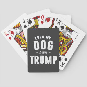 Jeu De Cartes Même mon chien déteste Trump et l'Humour