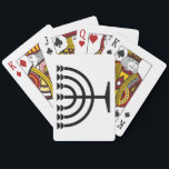 Jeu De Cartes Menorah juive (symbole du judaïsme)<br><div class="desc">Ce dessin illustre une menorah, utilisée par les Juifs pour célébrer les huit jours fériés d'Hanoukka. La menorah est un chandelier à neuf branches qui est allumé pendant Hanoukka. Huit des neuf branches ont des lumières (bougies ou lampes à huile) qui symbolisent les huit nuits du jour férié ; chaque...</div>