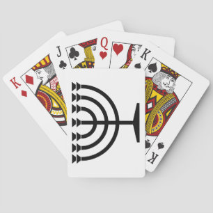 Jeu De Cartes Menorah juive (symbole du judaïsme)