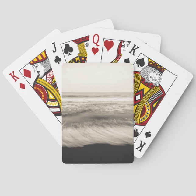 Jeu De Cartes Mer B&W à Hawaï (dos)