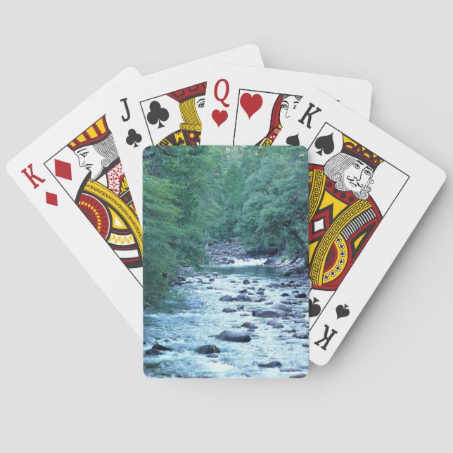 Jeu De Cartes Merced river by Happy Isles, Yosemite, CA (dos)