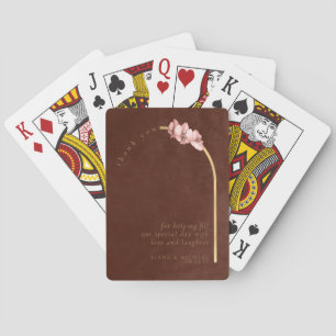 Jeu De Cartes Merci Mariage Boho Orchid Arch ID959