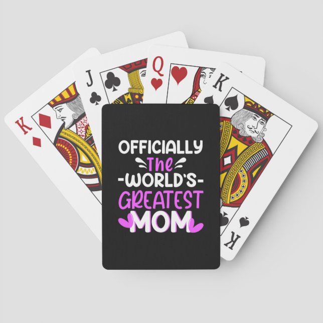 Jeu De Cartes Mère Art Le Monde Plus Grande Maman (dos)