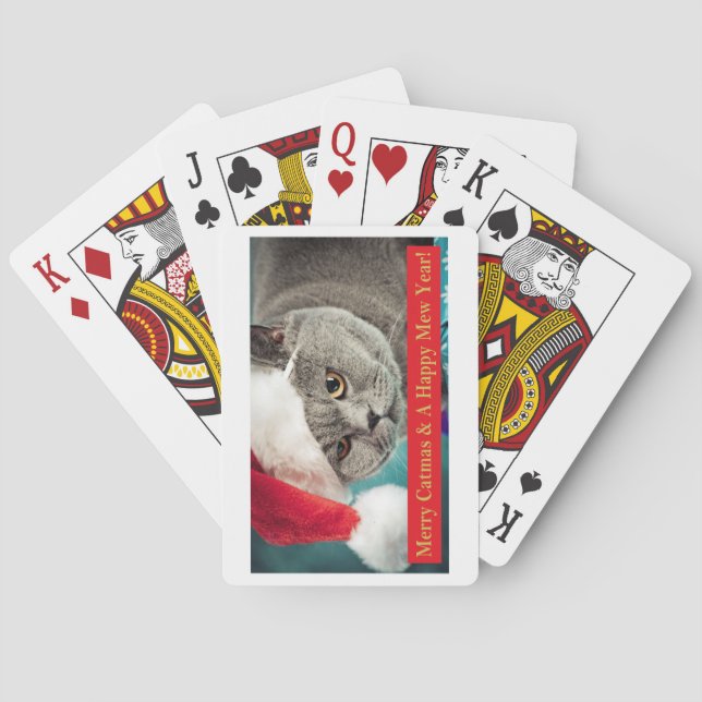 Jeu De Cartes Merry Catmas and A Happy Mew Year ! (dos)