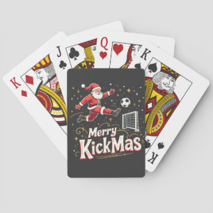 Jeu De Cartes Merry Kickmas Funny Santa Claus Amateurs de footba