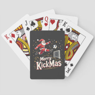Jeu De Cartes Merry Kickmas Funny Santa Claus Amateurs de footba