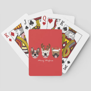 Jeu De Cartes Merry Woofmas Têtes de Noël