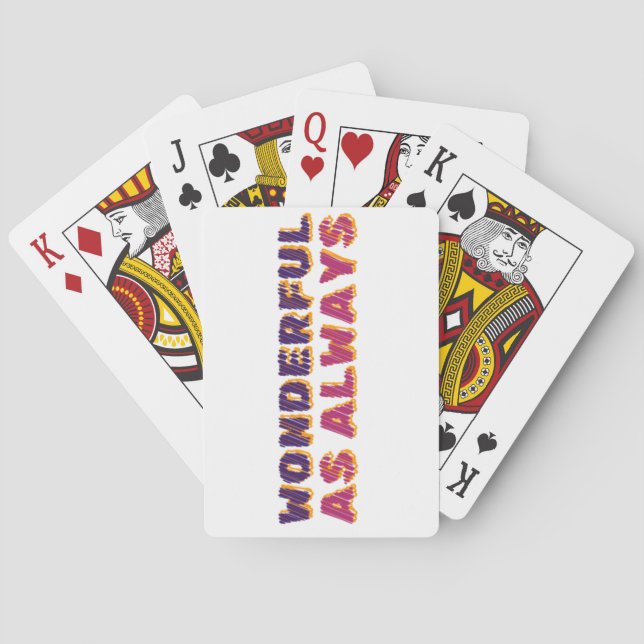 Jeu De Cartes Merveilleux comme toujours (dos)